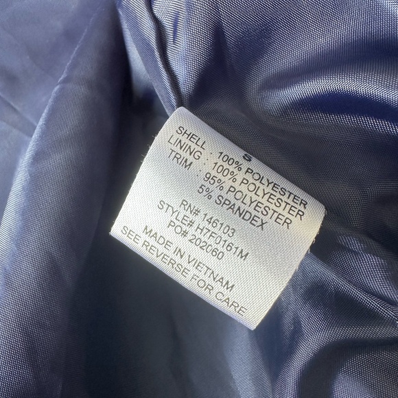 Hippie Rose Indie Blue Jacket Size Small Full Zip Baseball Style Satin Lining - Picture 4 of 9